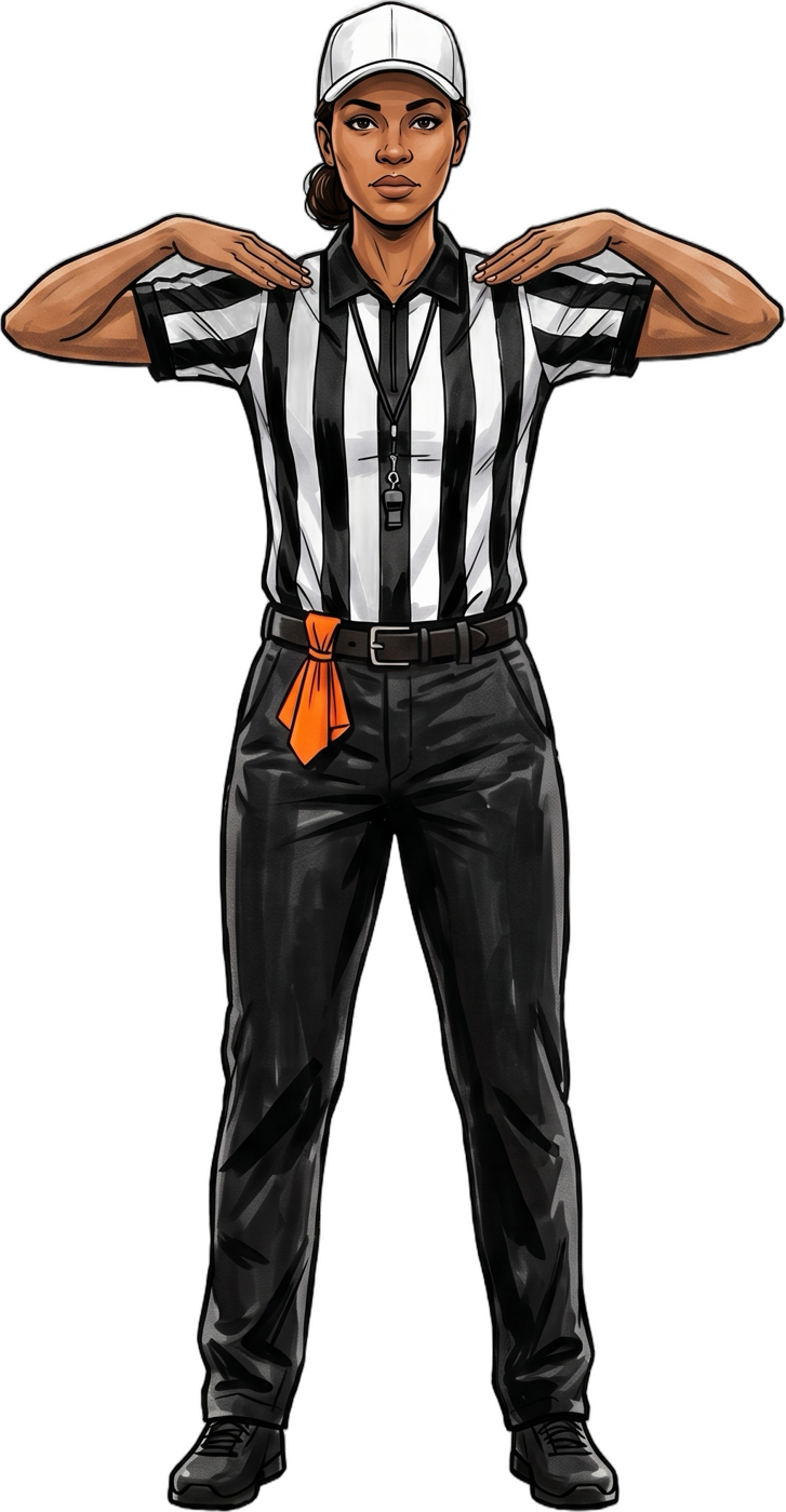 Referee signal 16: first touching